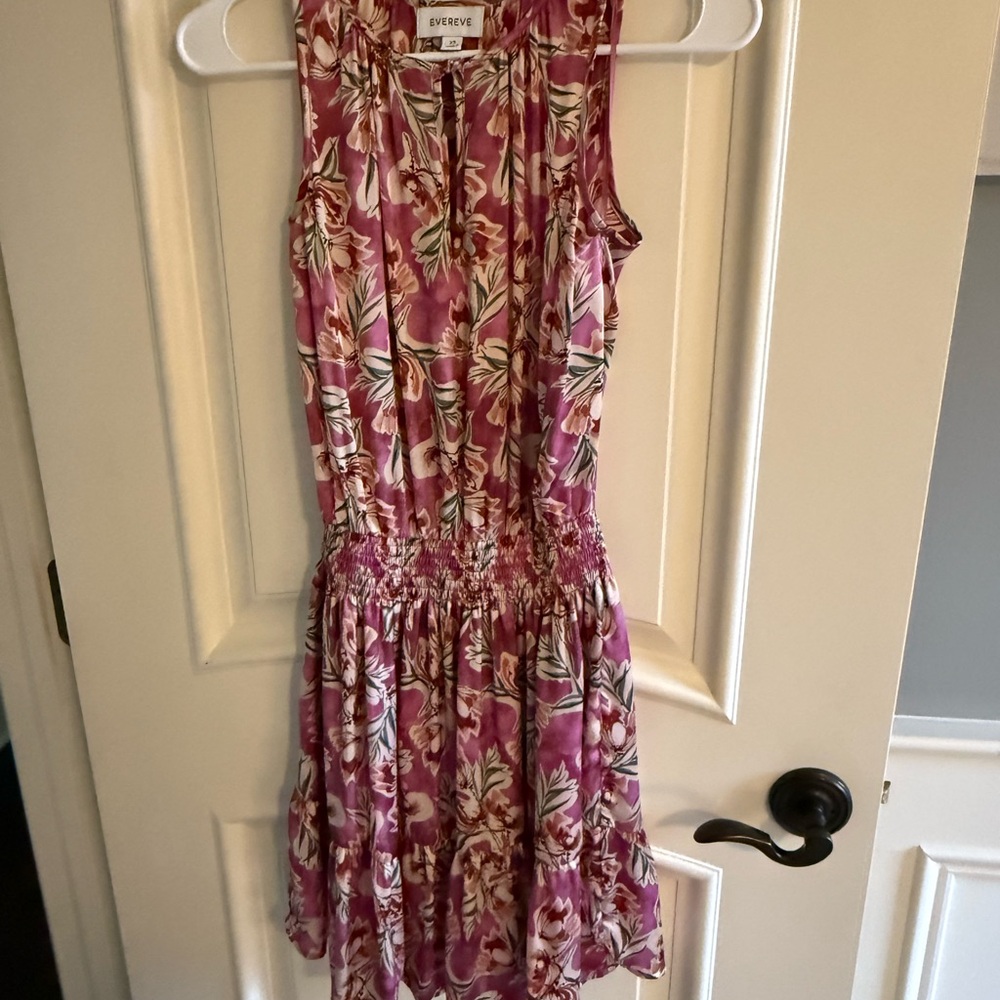 Evereve Pink and Cream Floral Blouse